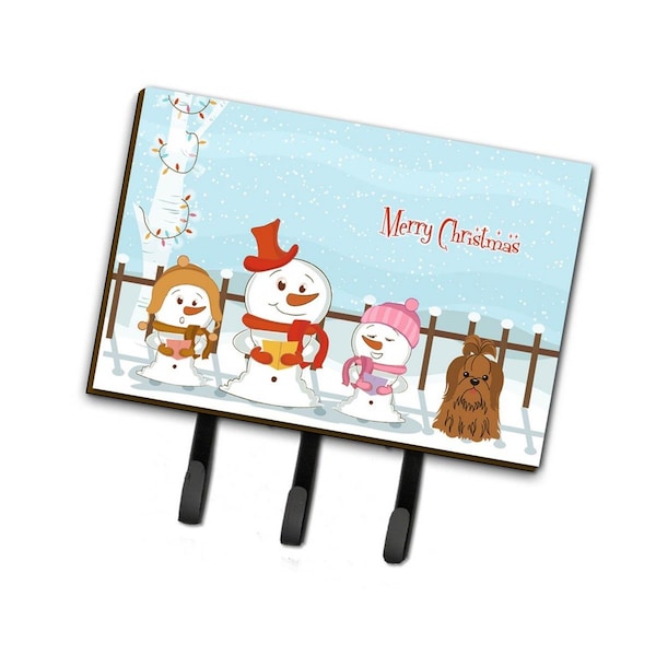 Carolines Treasures Merry Christmas Carolers Shih Tzu Chocolate Leash or Key Holder BB2417TH68 - main